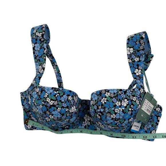 NEW Panache Bette Balcony Bikini Top SW1842C Posy Print Underwire Retro Floral - Picture 10 of 11